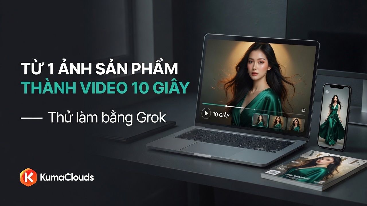 Thư giãn cuối tuần cùng KumaClouds: làm video quảng cáo sản phẩm bằng Grok