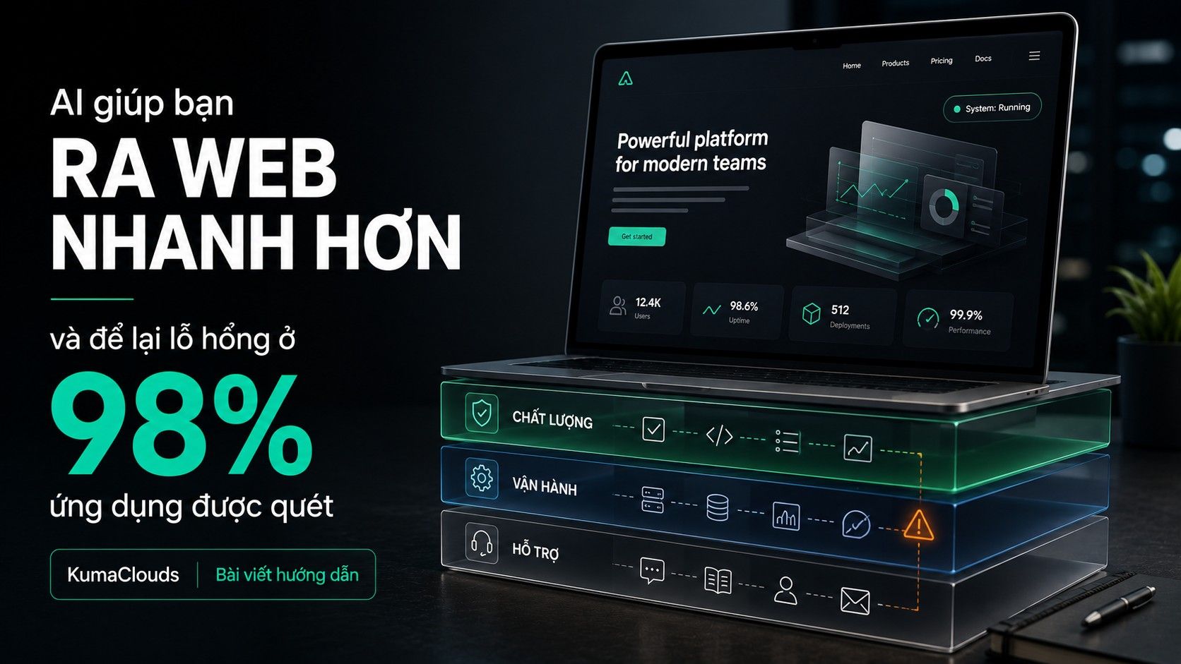 AI giúp bạn ra web nhanh hơn — và để lại lỗ hổng ở 98% ứng dụng được quét.